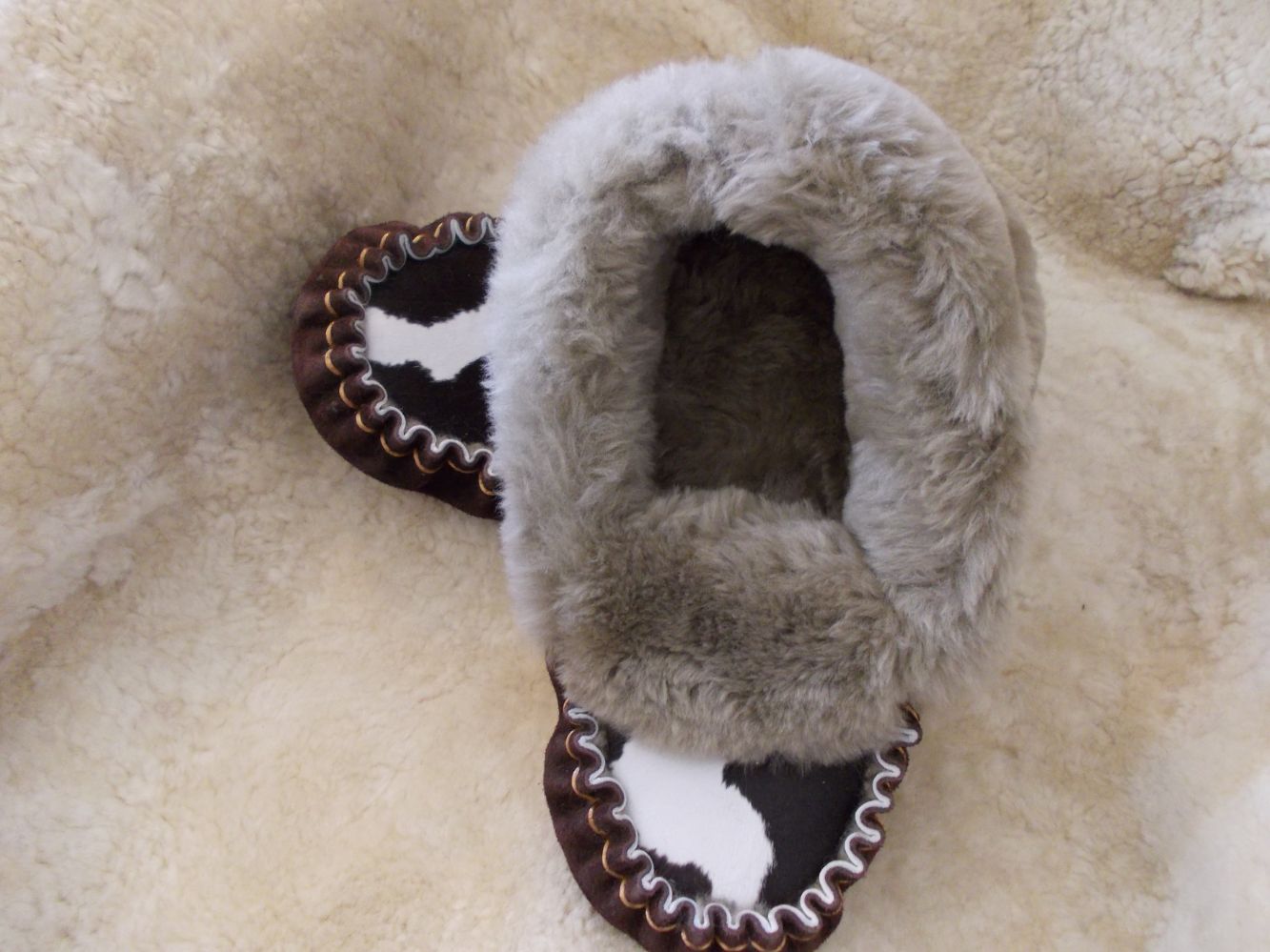 Sheepskin - Mid Brown Over Brown With Calf
